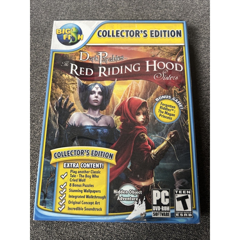 Big Fish Dark Parables The Red Riding Hood Sisters PC DVD Collector's Edition